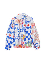 Printed Button-Up Shirt for Women – Long Sleeve Pattern Shirt | Rage