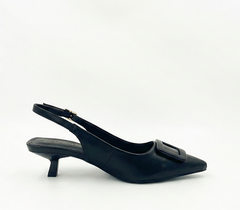 Kitten heel slingback