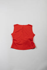 Sleeveless Side Tie Shirt