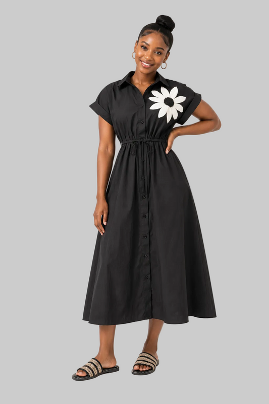 Sleeved Midi Dress