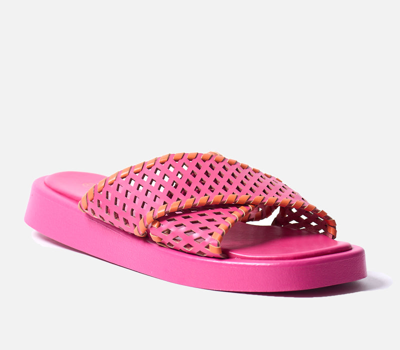 valentino slides blue