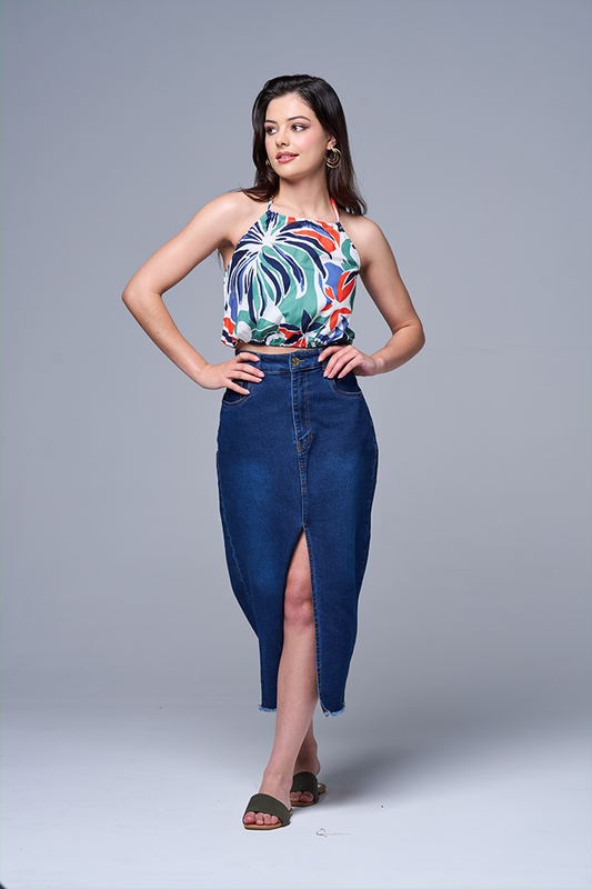 Denim skirt