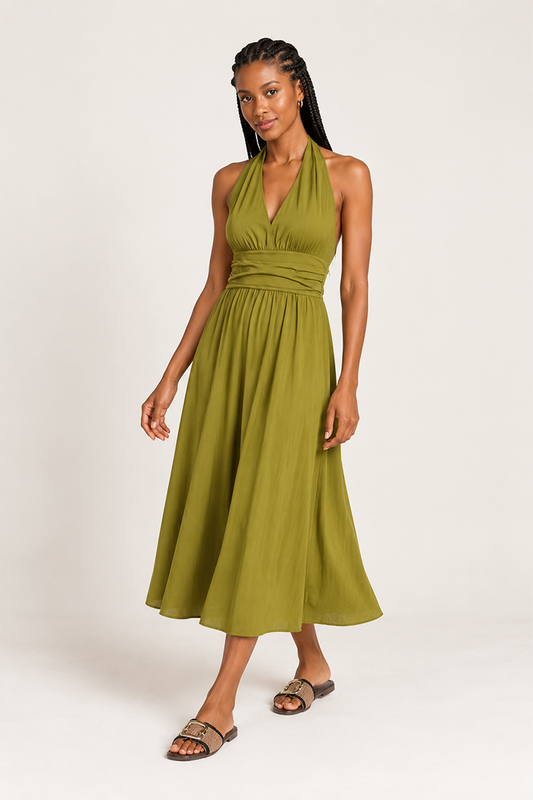 Sleeveless midi dress