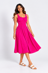 Strappy midi dress