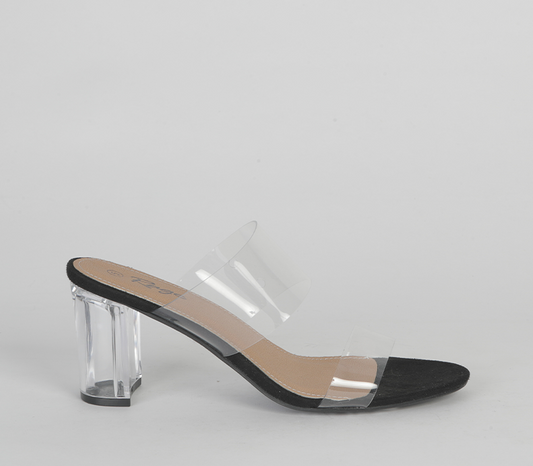 Push In Blocked Heel