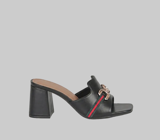 Block heeled Push-In Sandal