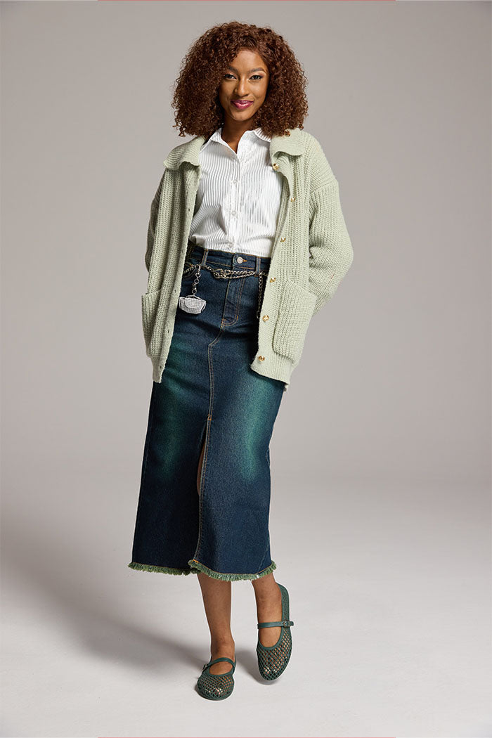 カーディガン argue KID MOHAIR&amp;ALPACA&amp;WOOL CARDIGAN Needles Mohair Cardigan - Argyle Purple – Kith Europe