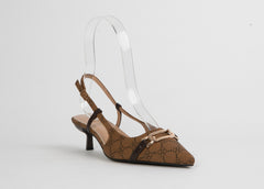 Kitten Heel Stiletto Mule