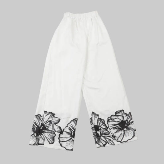 Wide leg trousers