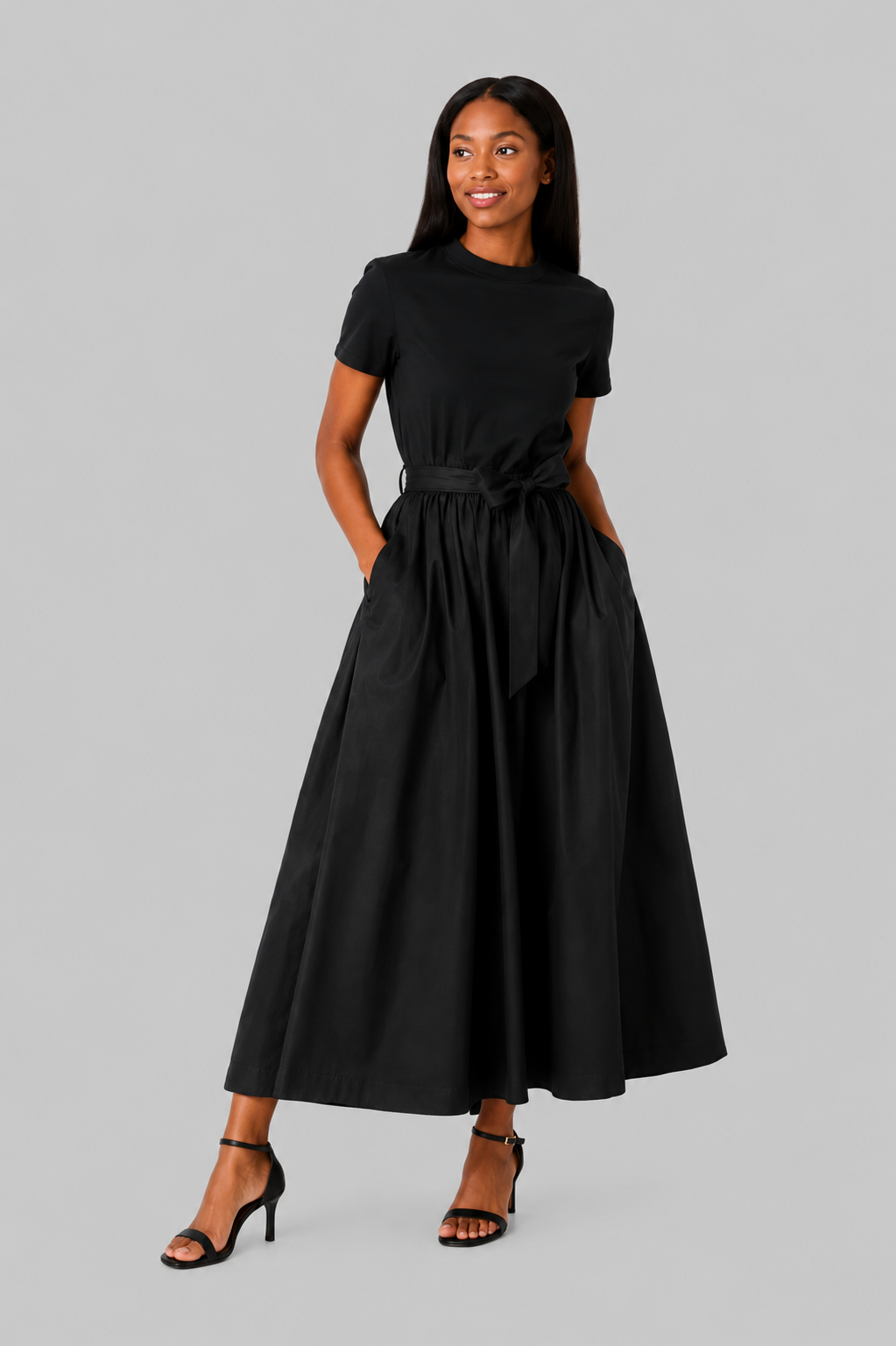 Sleeved Midi Dress
