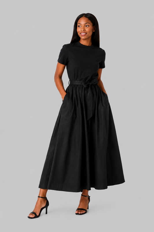 Sleeved Midi Dress