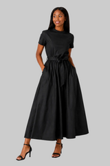 Sleeved Midi Dress