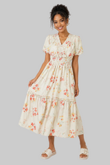 Sleeved Midi Dress