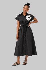 Sleeved Midi Dress