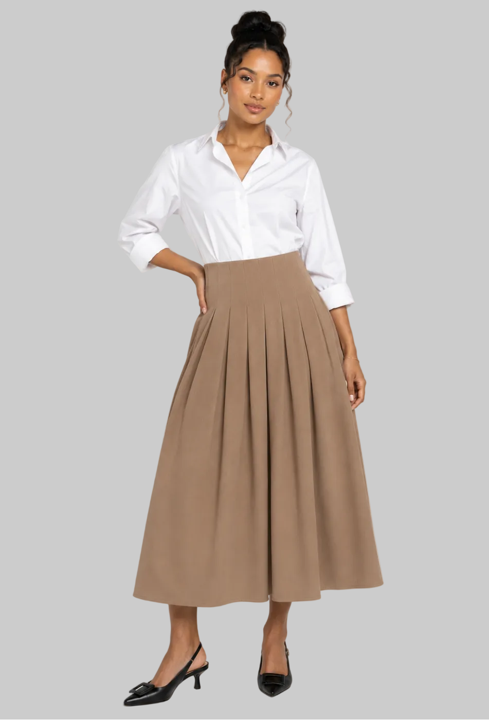 A-line Midi Skirt