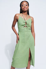 Load image into Gallery viewer, Halter Neck Midi Dress
