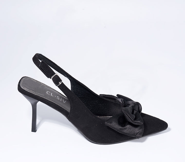 Pointed-Toe Court Heel