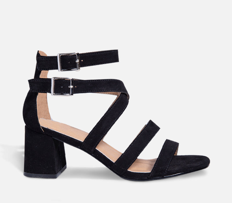 Rage black heels best sale