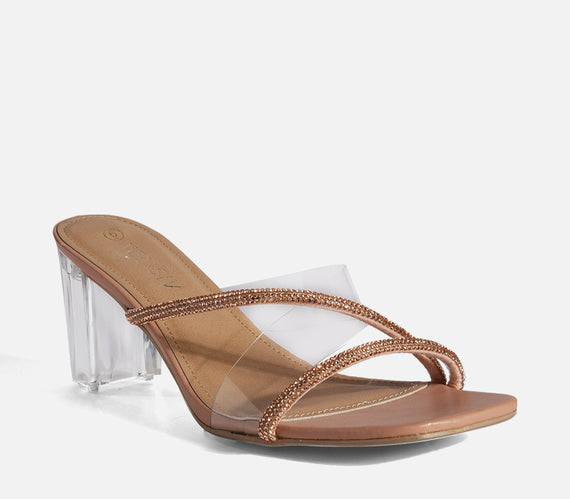 Transparent Block Heel