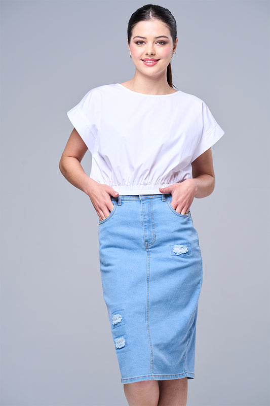 Denim skirt