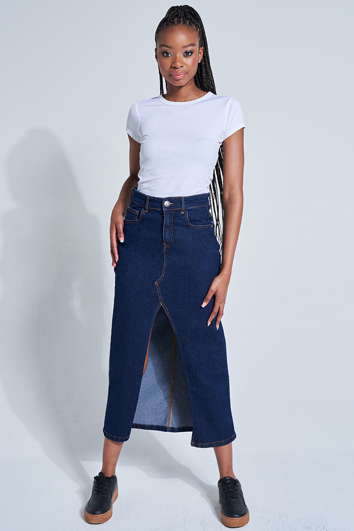 High Waisted Midi Skirt – Rage SA