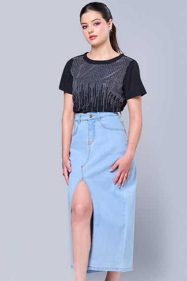 Denim skirt