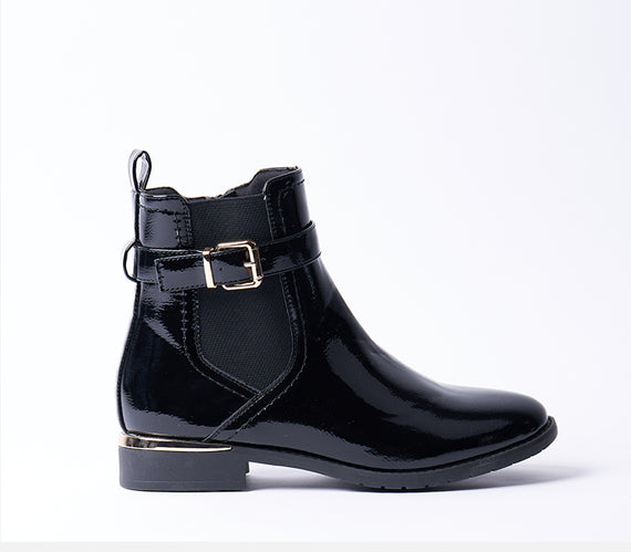 Footwear Flat Ankle Boots South Africa Buy Pavers Black Wide Fit
