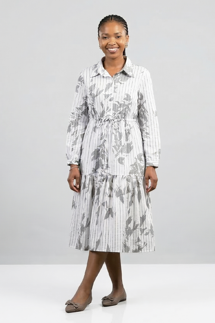 Long sleeve midi dress