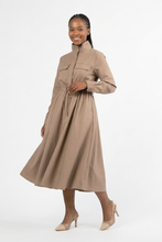 Load image into Gallery viewer, Long sleeve midi dress
