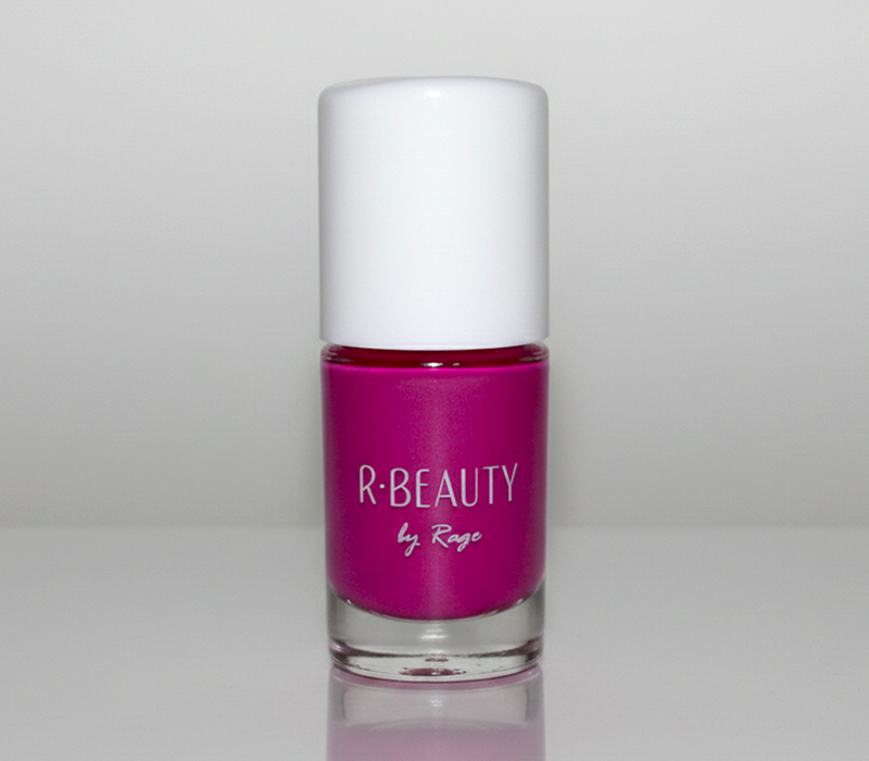 Fuschia nail polish