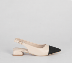 Blocked heeled Slingback