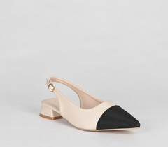 Blocked heeled Slingback