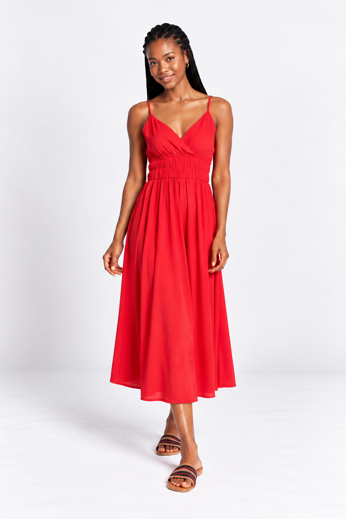 Strappy midi dress
