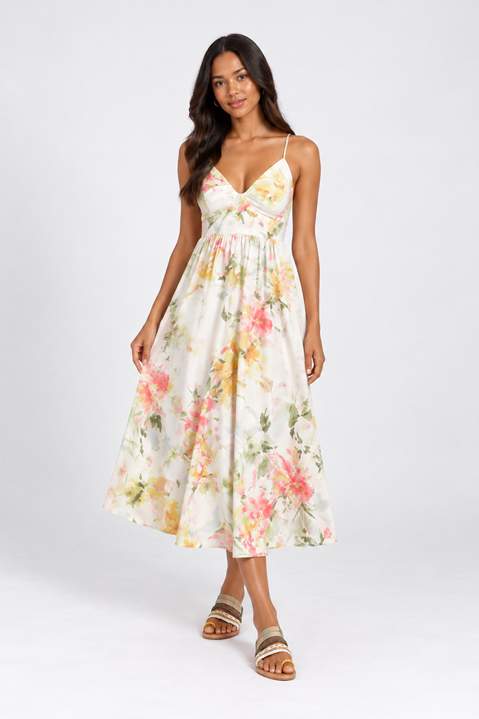 Strappy Midi Dress