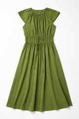 Sleeved midi dress