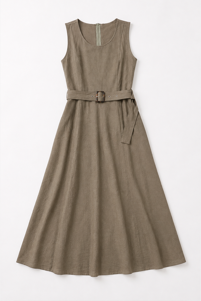 Sleeveless midi dress