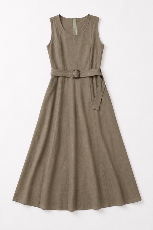 Sleeveless midi dress