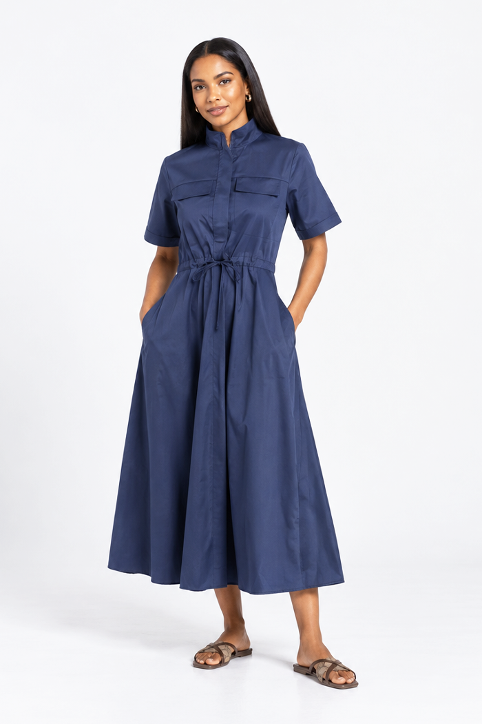 Sleeved Midi Dress