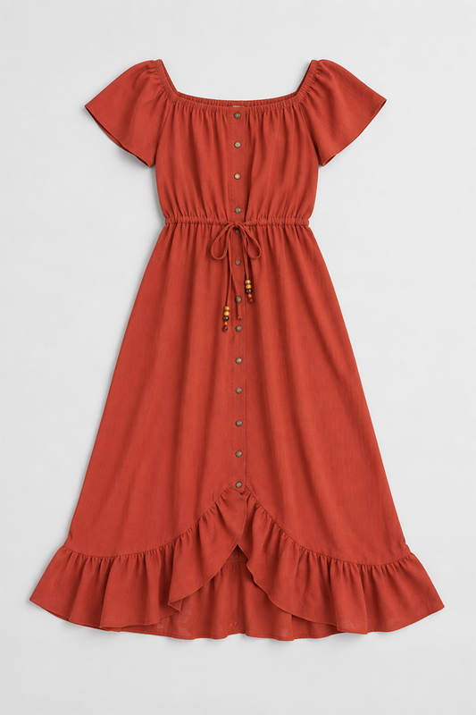 Sleeved Midi Dress
