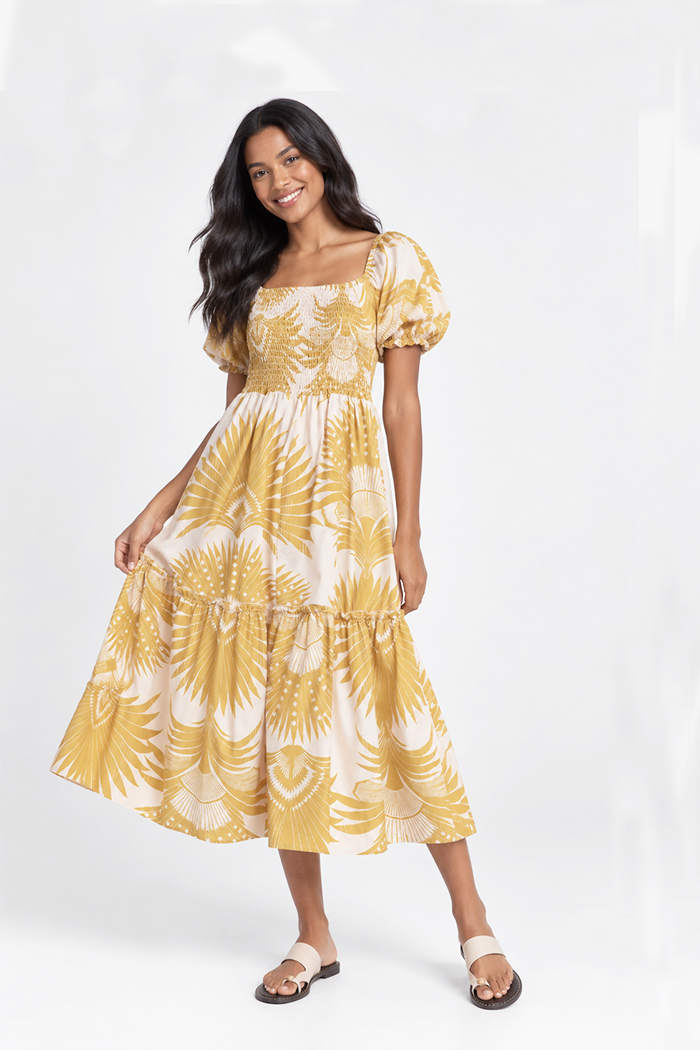 Sleeved Midi Dress