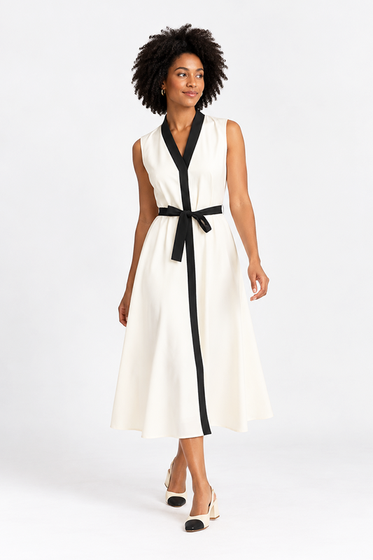 Sleeveless midi dress