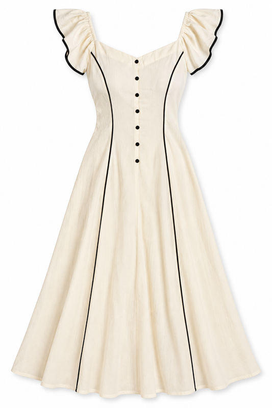 Sleeved midi dress