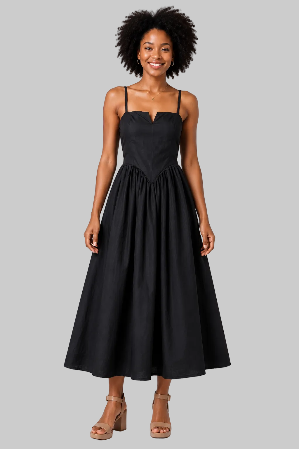 Sleeveless Midi Dress