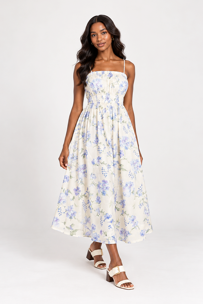 Strappy midi dress