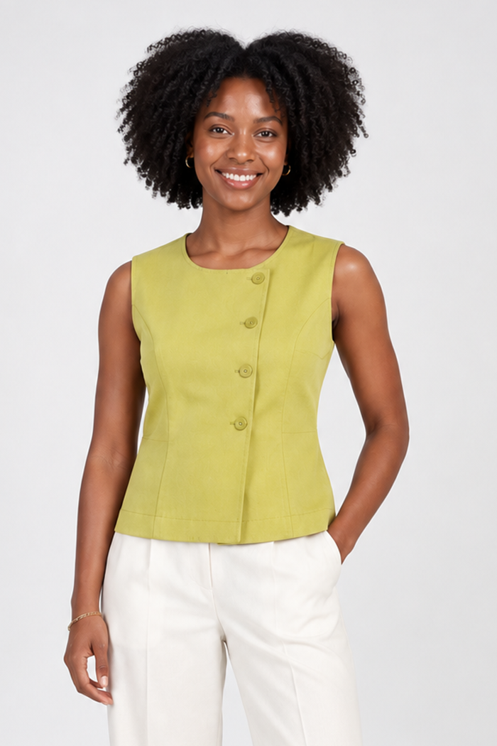 Sleeveless Wrap Top