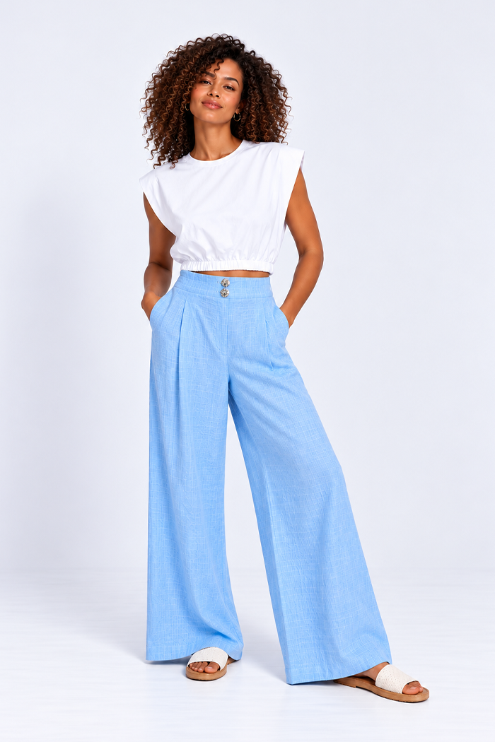 Wide-leg trousers