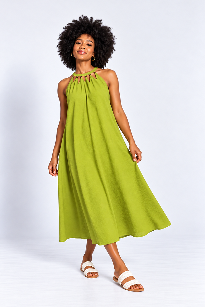 Sleeveless midi dress