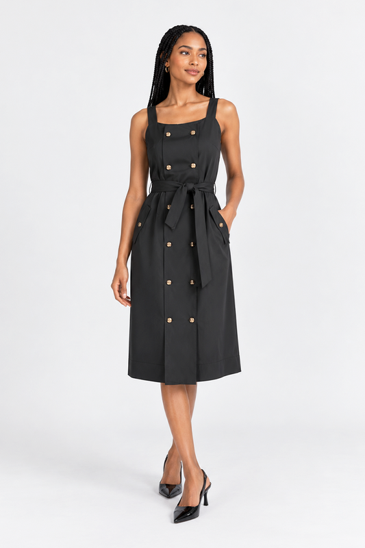 Strappy midi dress