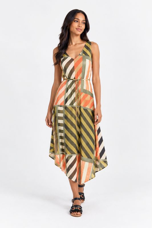 Sleeveless midi dress
