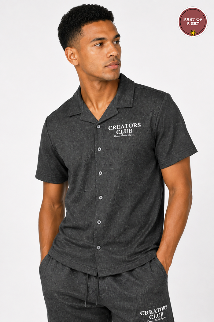 Short sleeved button up shirt